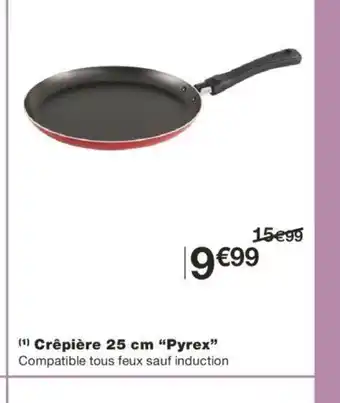 Monoprix Crépière 25cm Pyrex offre