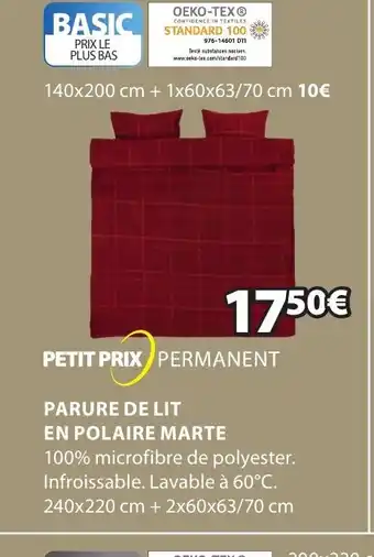 JYSK Parure de Lit En Polaire Marte offre