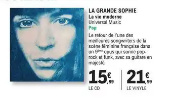 E.Leclerc La grande sophie la vie moderne offre