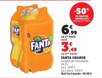 Hyper U Fanta orange offre