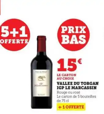 Hyper U Vallée du torgan igp le marcassin offre