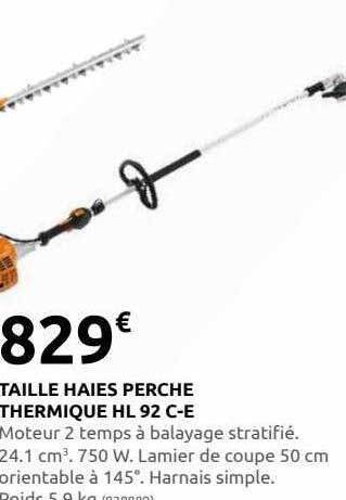 Rural Master Taille haies perche thermique hl 92 c-e offre