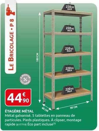 Rural Master Étagère métal offre