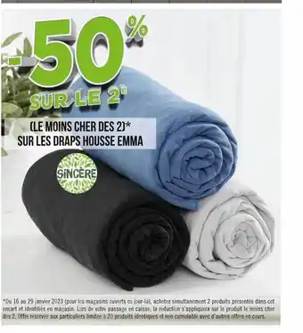 Les draps housse emma sincĂšre