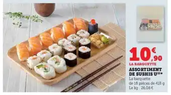 Hyper U Assortiment de sushis u offre