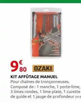 Rural Master Kit affûtage manuel ozaki offre