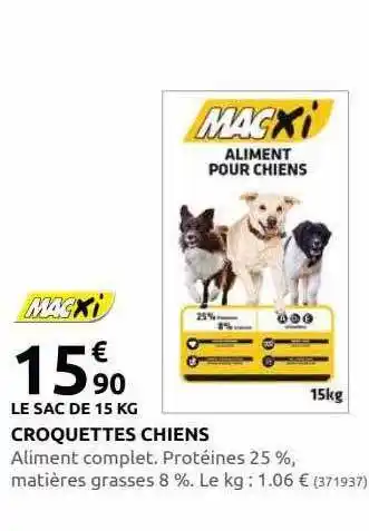Rural Master Croquettes chiens macxi offre