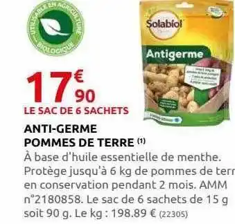 Rural Master Anti-germe pommes de terre solabiol offre