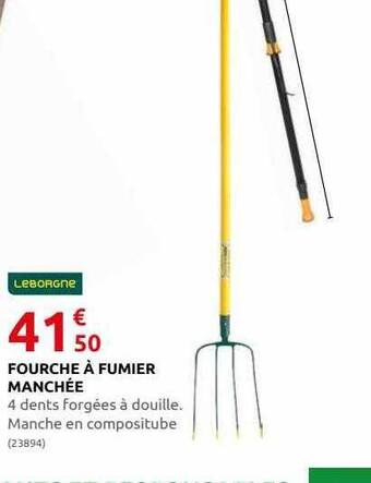 Rural Master Fourche à fumier manchée offre