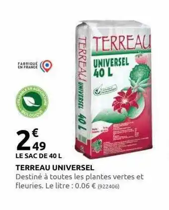 Rural Master Terreau universel offre