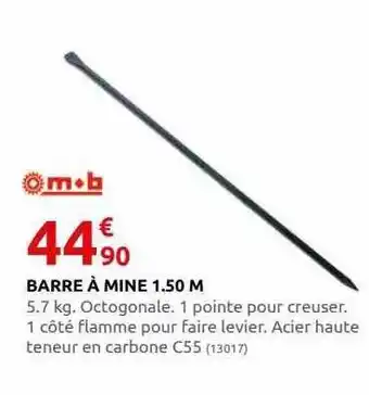 Barre Ă mine 1.50 m
