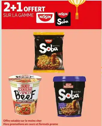 Auchan La gamme nissin, nissin soba offre