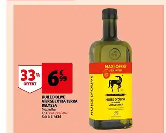 Auchan Huile d'olive vierge extra terra delyssa offre
