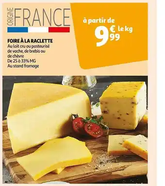 Auchan Foire à la raclette offre