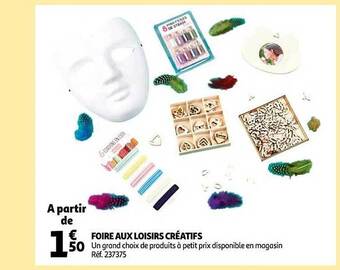 Auchan Foire aux loisirs créatifs offre
