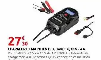 Rural Master Chargeur et maintien de charge 6-12 v - 4 a offre