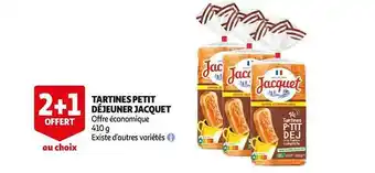 Auchan Tartines petit déjeuner jacquet offre