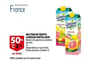Auchan Nectar de fruits caresse antillaise offre