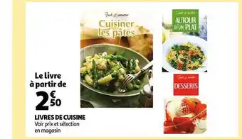 Auchan Livres de cuisine offre