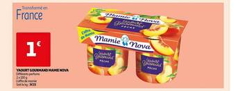 Auchan Yaourt gourmand mamie nova offre