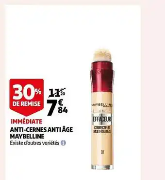Auchan Anti-cernes anti âge maybelline offre