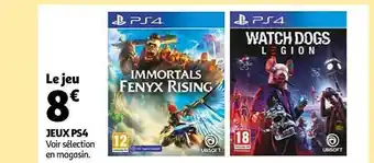 Auchan Jeux ps4 offre