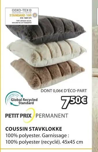JYSK Coussin Stavklokke offre
