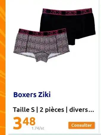 Action Boxers Ziki offre