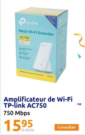 Amplificateur de Wi-Fi Tp-link AC750