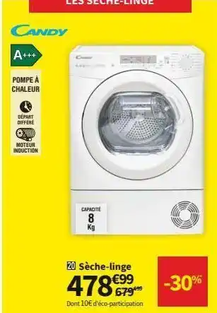 Conforama Sèche-linge candy offre