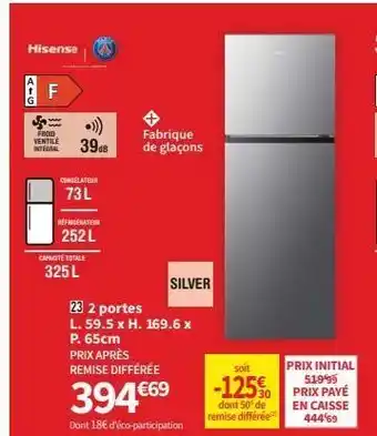 Conforama Réfrigérateur hisense offre