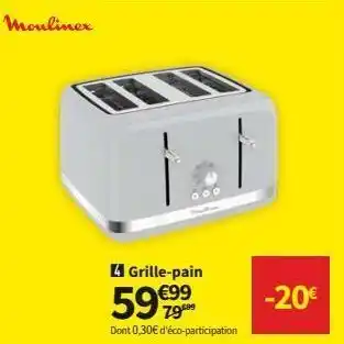 Conforama Grille-pain moulinex offre