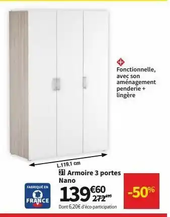 Conforama Armoires offre