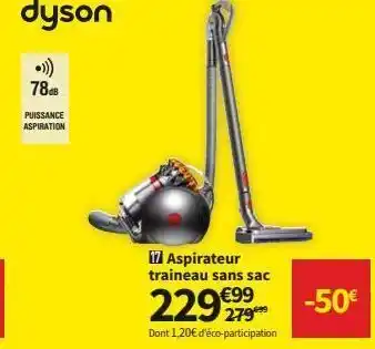 Conforama Aspirateur sans sac dyson offre