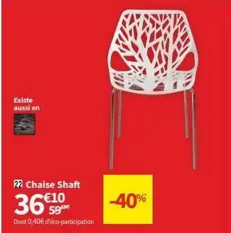 Conforama Chaise offre