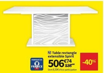 Conforama Table extensible offre