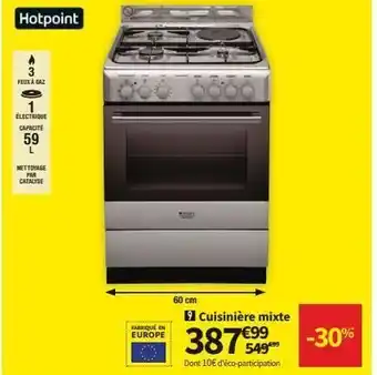Conforama Cuisinière hotpoint offre
