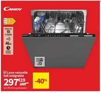 Conforama Lave-vaisselle candy offre