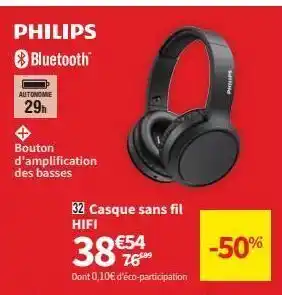 Conforama Écouteurs sans fil philips offre