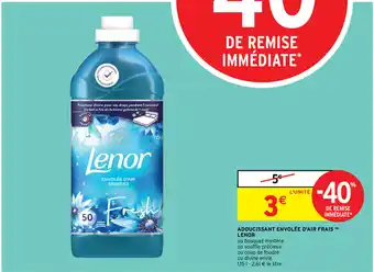 Intermarché Adoucissant Envolée D'Air Frais Lenor offre