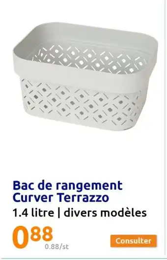 Action Bac De Rangement Curver Terrazzo offre
