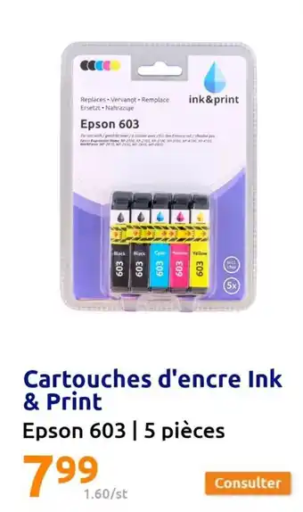 Action Cartouches D'Encre Ink & Print offre