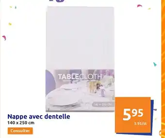 Action Nappe Avec Dentelle offre