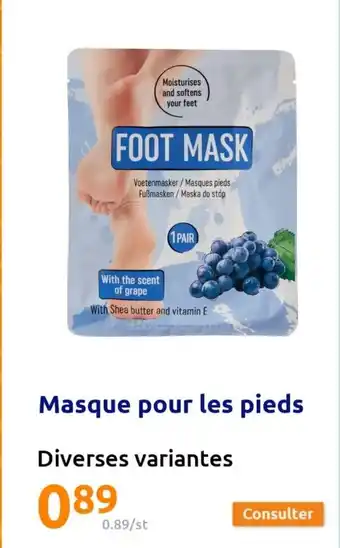 Action Masque Poue Les Pieds offre