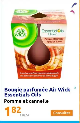 Action Bougie Parfumee Air Wick Essentials Oils offre