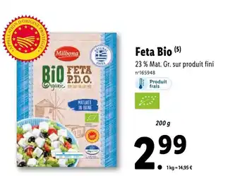 Lidl Feta Bio offre