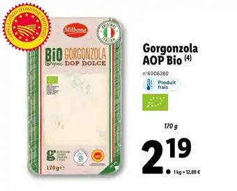 Lidl Gorgonzola Aop Bio offre