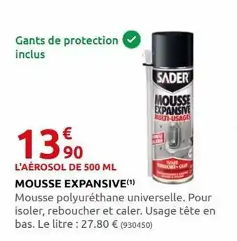 Rural Master Mousse expansive offre