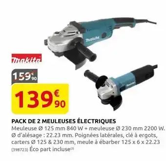 Rural Master Pack de 2 meuleuses electriques offre