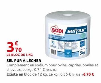 Rural Master Sel pur a lecher offre